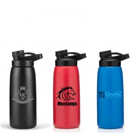 Custom 26 oz. The Work Out Stainless Steel Vacuum Bottle