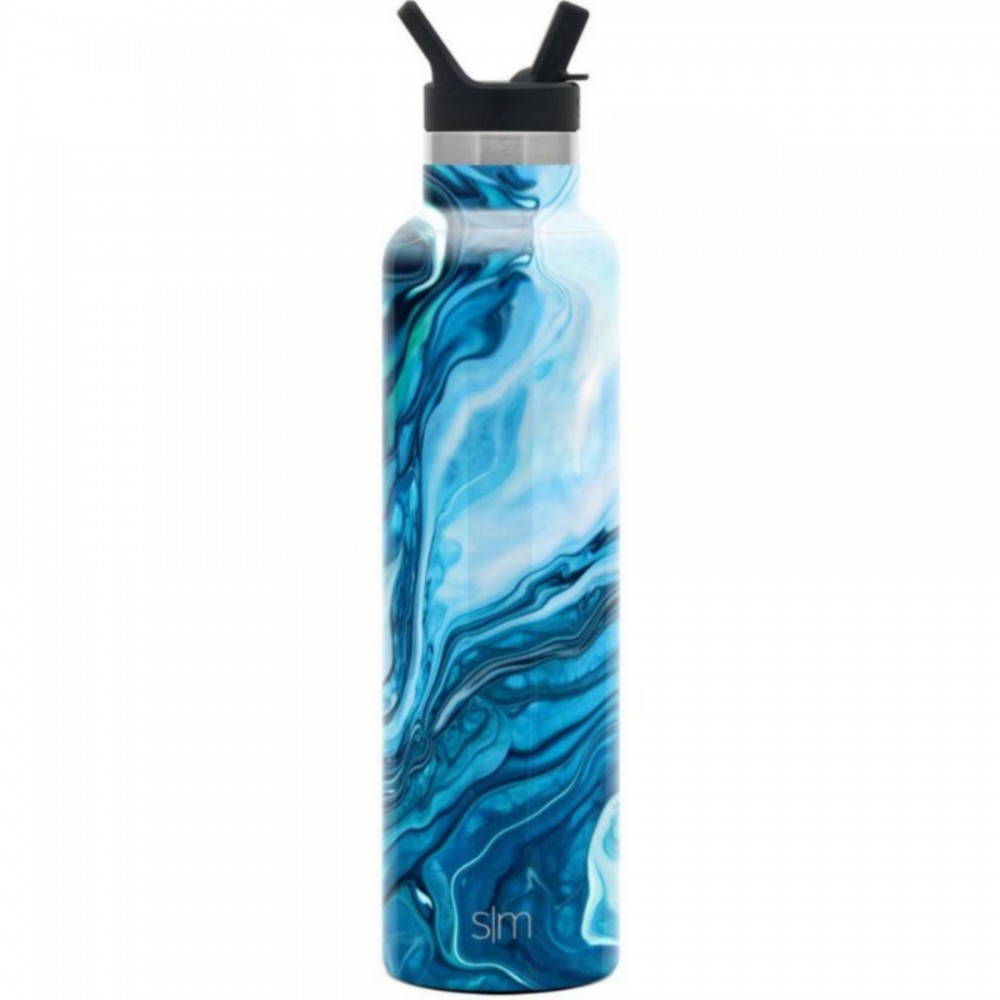 24 oz Simple Modern Stainless Steel Insulated Ascent Water Bottle w/ Straw Lid with Logo 24 oz Simple Modern Stainless Steel Insulated Ascent Water Bottle w/ Straw Lid with Logo