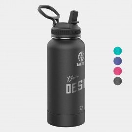 32 oz Takeya Stainless Steel Insulated Pickle Ball Water Bottle with Logo