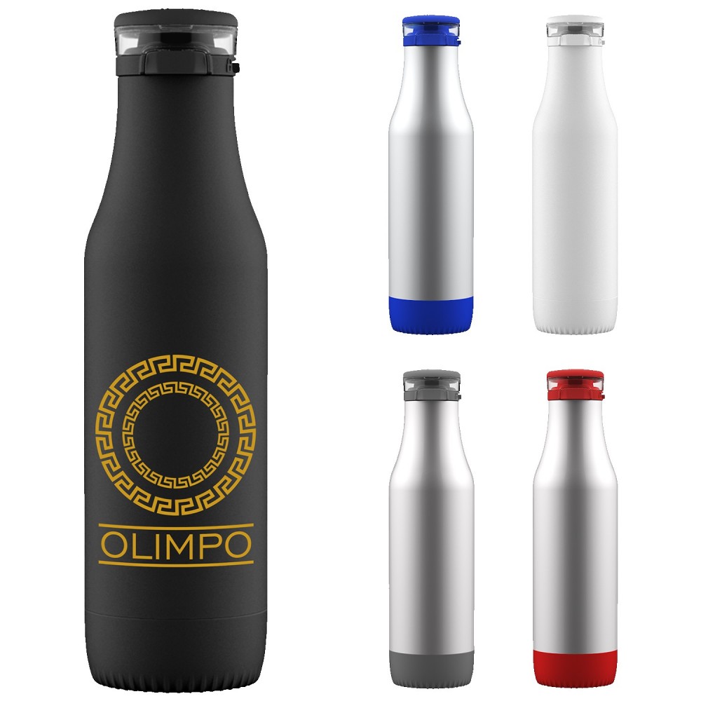 Logo Printed 18 Oz. Ello Riley Vacuum Stainless Bottle Logo Printed 18 Oz. Ello Riley Vacuum Stainless Bottle
