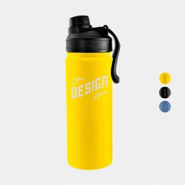 Custom 16 oz. GROSCHE CHICAGO STEEL Insulated Water Bottle with Chug Lid