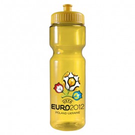 Logo Printed 28 oz. Translucent Sports Bottle - Push Pull Lid - Digital Imprint
