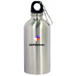 16 Oz. Stainless Steel Water Bottle with Carabiner Clip Custom Branded