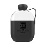 Logo Printed 22 oz. Hip Bottle Black