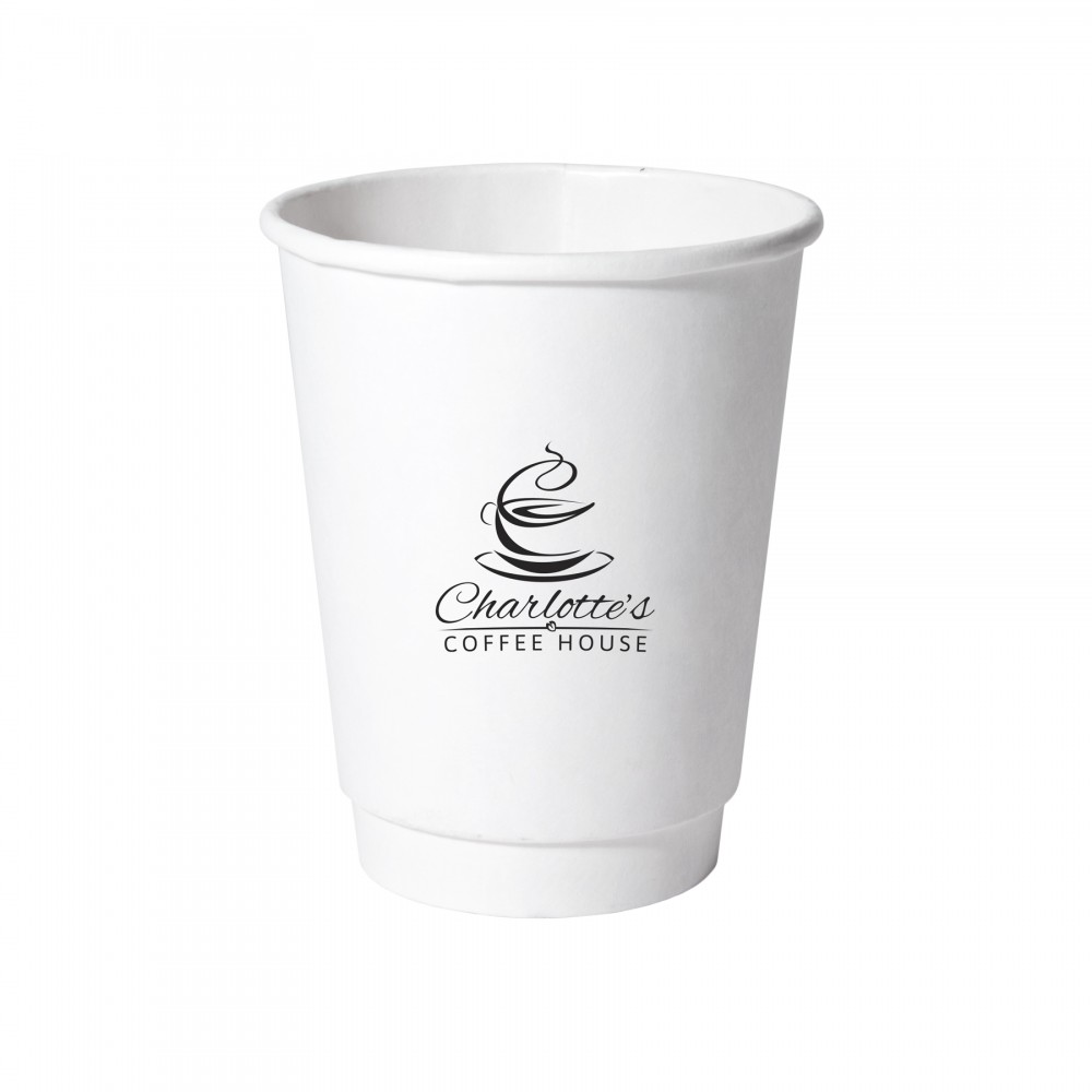12 Oz. Double Wall Insulated Paper Cup (Petite Line) Custom Imprinted 12 Oz. Double Wall Insulated Paper Cup (Petite Line) Custom Imprinted