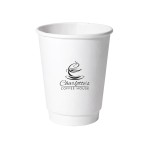 12 Oz. Double Wall Insulated Paper Cup (Petite Line) Custom Imprinted