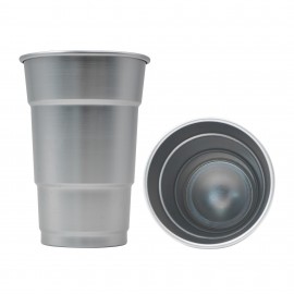 Logo Branded 16 oz Aluminum Drink Cup  Logo Branded 16 oz Aluminum Drink Cup