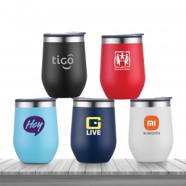 Customized CARSON - 12 OZ WINE TUMBLER. Wine Tumbler with Stainless Steel Outer