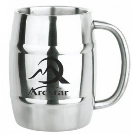 Custom 14 Oz. Stainless Steel Keg Mug