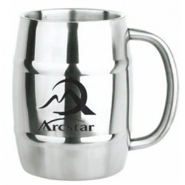 Custom 14 Oz. Stainless Steel Keg Mug  Custom 14 Oz. Stainless Steel Keg Mug