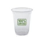 Logo Printed 10 Oz. Soft-Sided Greenware Plastic Cup (Grande Line)