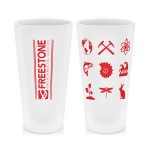 22 oz Silicone Bomber Glass Logo Printed
