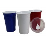17 Oz. The Party Cup Double Wall Cup w/Lid with Logo