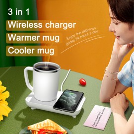 Wireless Charging Cooling And Warming Cup with Logo  Wireless Charging Cooling And Warming Cup with Logo