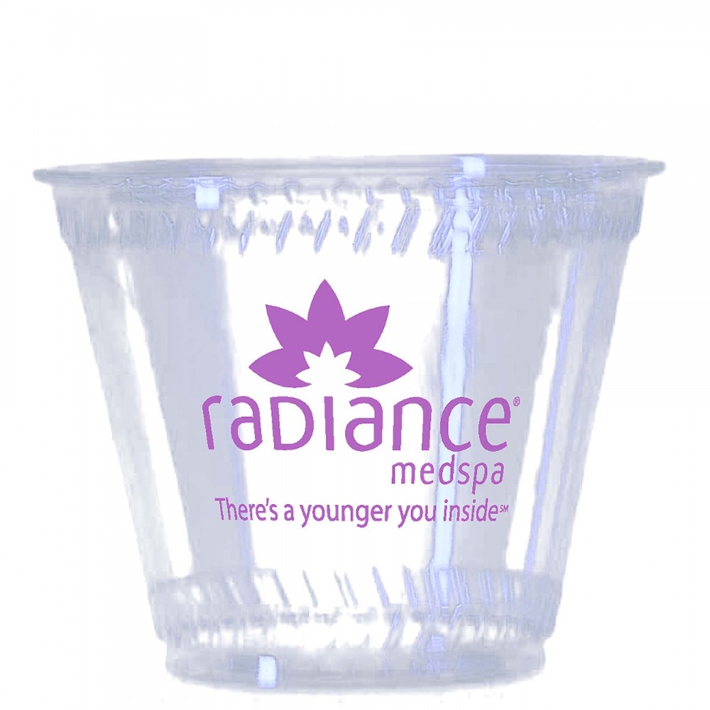 9 oz Clear Eco Friendly Cup with Logo