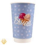 16 Oz. Double Wall Insulated Paper Hot Cup with Logo