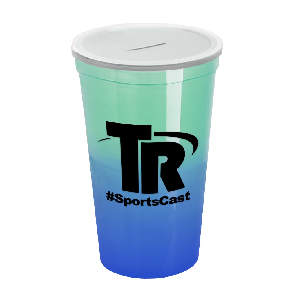 Logo Printed 22 oz. Cool Color Change With Coin Slot Logo Printed 22 oz. Cool Color Change With Coin Slot