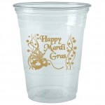 12 Oz. Clear Large Plastic Party Cup (Offset Printing) with Logo
