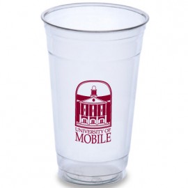 Customized 24 Oz. Clear Jumbo Plastic Party Cup (Silk Screen Printing)