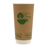 Promotional 20 oz Kraft Insulated Paper Cup