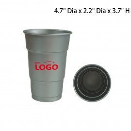 16oz Recyclable Aluminum Cup with Logo  16oz Recyclable Aluminum Cup with Logo