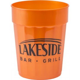 Custom 22 oz. Squat Fluted Stadium Plastic Cup