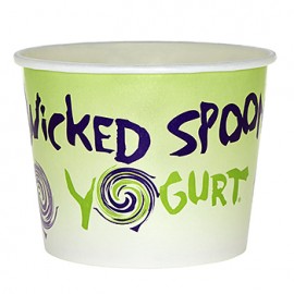 12 Oz. Paper Dessert/ Food Cup - Flexographic Printed Logo Printed  12 Oz. Paper Dessert/ Food Cup - Flexographic Printed Logo Printed