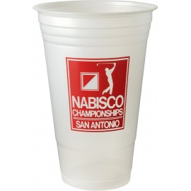 21 Oz. Thermoform Unbreakable Translucent Cup with Logo