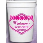 White & Natural Stadium Cup (12 Oz.) Custom Branded