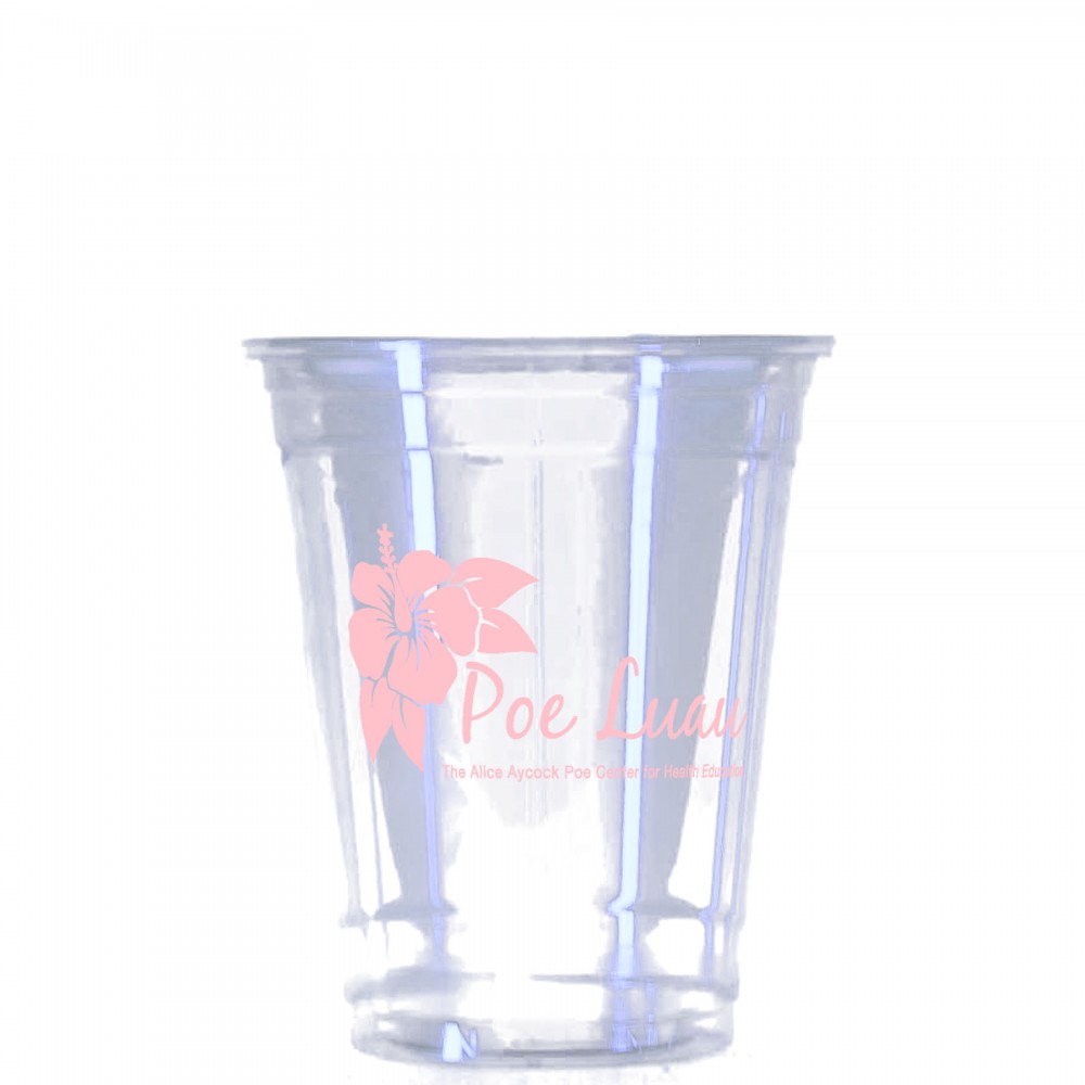 12oz Clear Soft Sided Cup with Logo