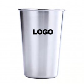 Promotional 16 Oz.Single Wall Stainless Steel Pint Cup