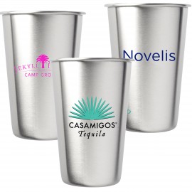 16 Oz. Stainless Steel Tumbler with Logo