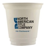 12 Oz. Economy White Plastic Cup Custom Imprinted