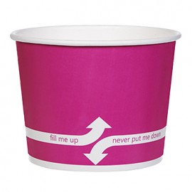 32 Oz. Paper Dessert/ Food Cup - Flexographic Printed Custom Imprinted