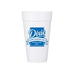 20 oz White Styrofoam Insulated Hot or Cold Foam Cup with Logo