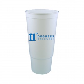 32 Oz. Plastic Travel Style Stadium Cup with Logo  32 Oz. Plastic Travel Style Stadium Cup with Logo