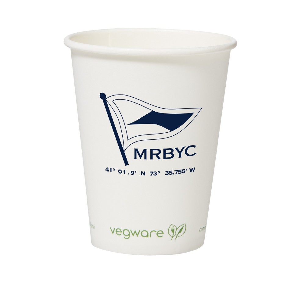 12 Oz. Compostable Paper Cup with Logo