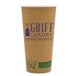 20oz Kraft Paper Cup with Logo
