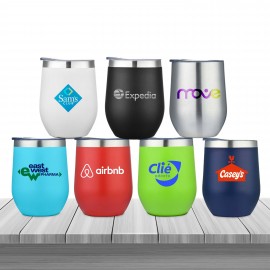 Personalized RHONE  12 OZ DOUBLE WALL STAINLESS STEEL WINE CUP. 18/8 Stainless Steel Wine Cup  Personalized RHONE  12 OZ DOUBLE WALL STAINLESS STEEL WINE CUP. 18/8 Stainless Steel Wine Cup