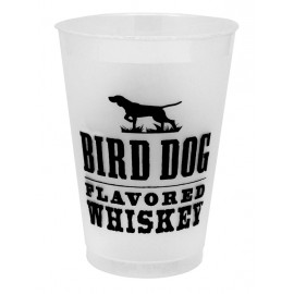 Customized 12 oz. Frosted Translucent Plastic Stadium Cup