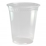 Logo Branded 12-14 Oz. Greenware Clear-Flex Compostable Corn Cup