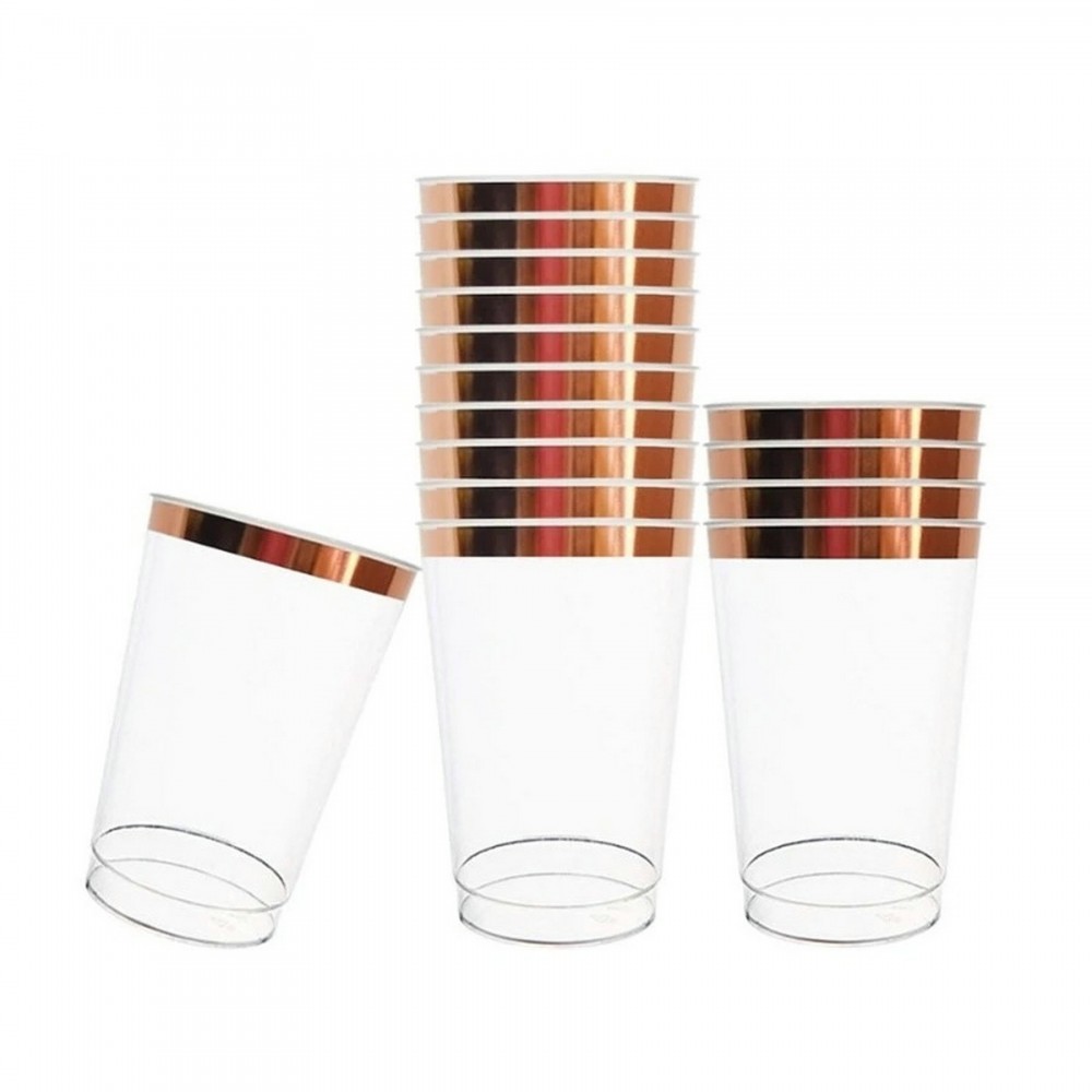 Bronzing Disposable Plastic Cup Logo Printed Bronzing Disposable Plastic Cup Logo Printed
