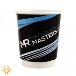 8 Oz. Double Wall Insulated Paper Hot Cup with Logo