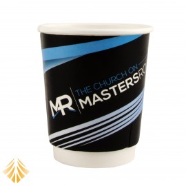 8 Oz. Double Wall Insulated Paper Hot Cup with Logo