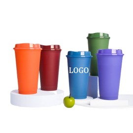 Custom 16oz Plastic Heat Color Changing Cup