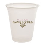 Logo Printed 12 Oz. Soft-Sided Translucent Plastic Cup (Petite Line)