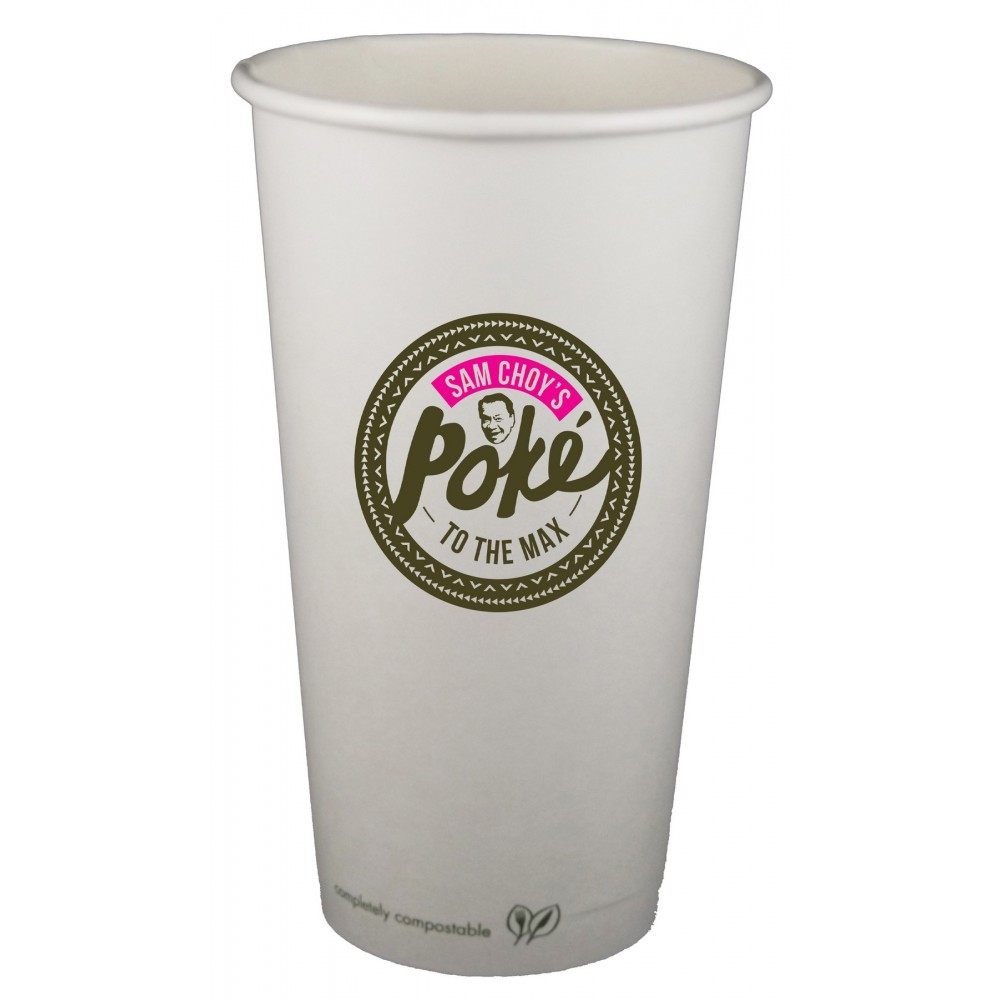 20 Oz. Eco-Friendly Compostable Paper Hot Cup (QuickShip) with Logo