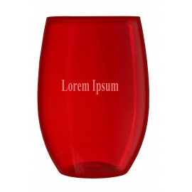 Logo Branded 16 Oz. Translucent Colors Rimless PET Plastic Wine Tumbler  Logo Branded 16 Oz. Translucent Colors Rimless PET Plastic Wine Tumbler