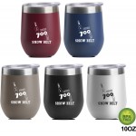10 Oz. Stainless Steel Tumbler with Logo