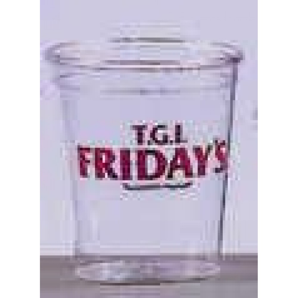 2 Oz. Clear Rigid Plastic Disposable Shot Glass with Logo